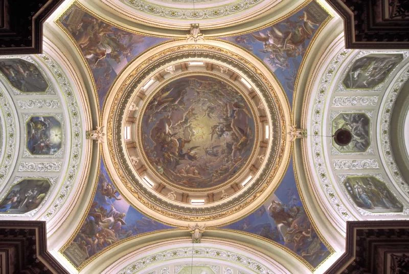 Ditta Spinedi - Scuri E. (1867), Decorazione plastico, pittorica della cupola
